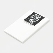 Krachtige Vrouw Fitness Persoonlijke Training Mini Post-it® Notes (Schuin)