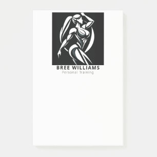Krachtige Vrouw Fitness Persoonlijke Training Mini Post-it® Notes