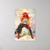 Krachtige Vrouwen Abstract Silhouet Canvas Kunst (Voorkant)