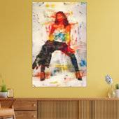 Krachtige Vrouwen Abstract Silhouet Canvas Kunst (Insitu (Woonkamer))