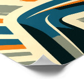 Krachtige Vrouwen Gewichtheffen Art Deco Poster (Hoek)