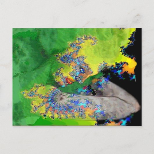 KRACHTIGE VROUWEN IN GROENE GELLOW BRIEFKAART (Voorkant)