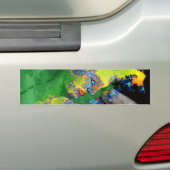 KRACHTIGE VROUWEN IN GROENE GELLOW BUMPERSTICKER (Op auto)