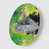 KRACHTIGE VROUWEN IN GROENE GELLOW GROTE KLOK (Hoek)