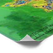 KRACHTIGE VROUWEN IN GROENE GELLOW POSTER (Hoek)