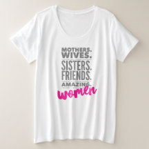 Krachtige vrouwen plus T-shirt