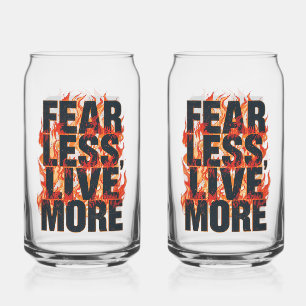 Krachtige vurige motivatietypografie blikvorm glas
