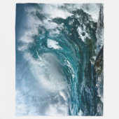 KRACHTIGE WAVES FLEECE DEKEN (Voorkant)