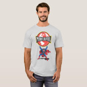 Krachtige wereldsuperman t-shirt (Voorkant volledig)