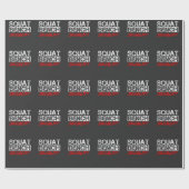 Krachtige werkuitverdiepingen op bank Deadlift-poo Cadeaupapier (Vlak)