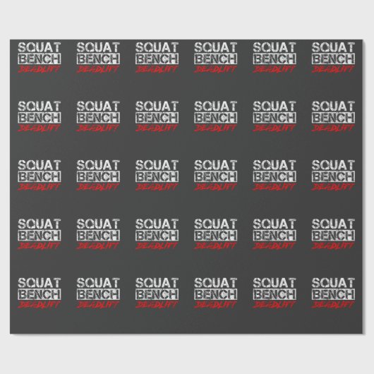 Krachtige werkuitverdiepingen op bank Deadlift-poo Cadeaupapier (Vlak)