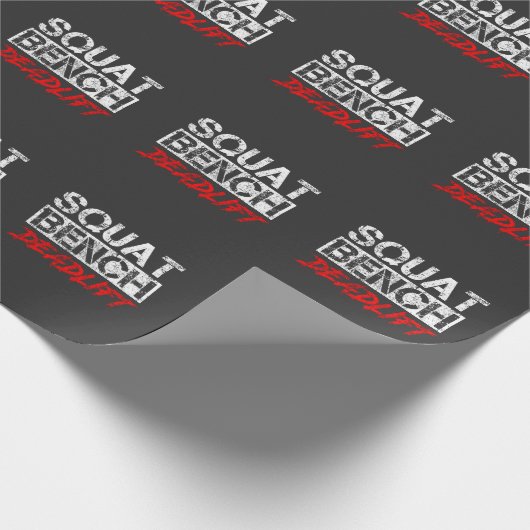 Krachtige werkuitverdiepingen op bank Deadlift-poo Cadeaupapier (Hoek)