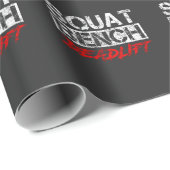 Krachtige werkuitverdiepingen op bank Deadlift-poo Cadeaupapier (Rol Hoek)