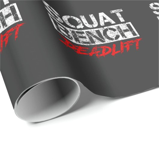 Krachtige werkuitverdiepingen op bank Deadlift-poo Cadeaupapier (Rol Hoek)