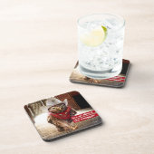 Krachtige Westerne Sheriff Owl met Attitude & Swag Bier Onderzetter (Rechterzijde)