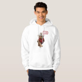 Krachtige Westerne Sheriff Owl met Attitude & Swag Hoodie (Voorkant volledig)