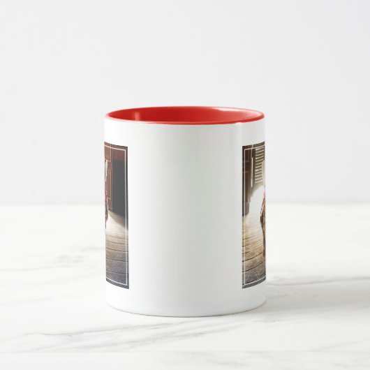 Krachtige Westerne Sheriff Owl met Attitude & Swag Mok (Midden)