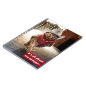 Krachtige Westerne Sheriff Owl met Attitude & Swag Notitieboek (Linkerzijde)