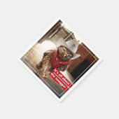 Krachtige Westerne Sheriff Owl met Attitude & Swag Servet (Hoek)