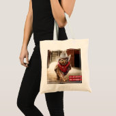 Krachtige Westerne Sheriff Owl met Attitude & Swag Tote Bag (Voorkant (product))