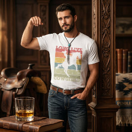 Krachtige Westerse Grafische Cowgirl Riddt Paard R T-shirt