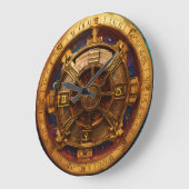 Krachtige Wheel Clock Decor Grote Klok (Hoek)