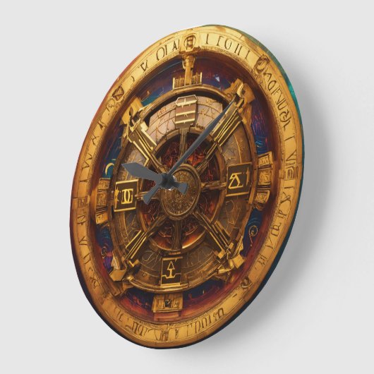 Krachtige Wheel Clock Decor Grote Klok (Hoek)
