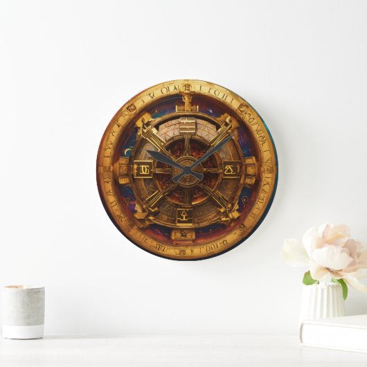Krachtige Wheel Clock Decor Grote Klok (Huis)
