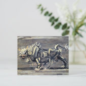 Krachtige 'White Ox 1' Schilderen door Lee Jung-se Briefkaart (Staand voorkant)