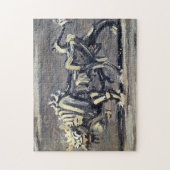 Krachtige 'White Ox 1' Schilderen door Lee Jung-se Legpuzzel (Verticaal)