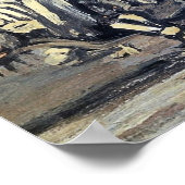 Krachtige 'White Ox 1' Schilderen door Lee Jung-se Poster (Hoek)