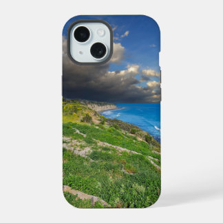 Krachtige wolken boven Point Dume iPhone 15 Case