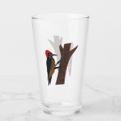Krachtige Woodpecker Glas (Achterkant)