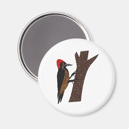 Krachtige Woodpecker Magneet (Voorkant / Achterkant)