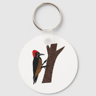 Krachtige Woodpecker Sleutelhanger