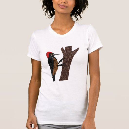 Krachtige Woodpecker T-shirt (Voorkant)