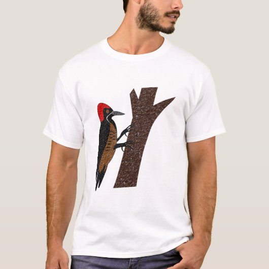 Krachtige Woodpecker T-shirt (Voorkant)