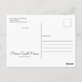 Krachtige woordenlijststructuur briefkaart (Achterkant)