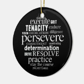 Krachtige Word Art-Mannen Keramisch Ornament (Links)