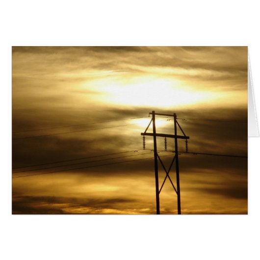 Krachtige zonsondergang (Voorkant Horizontaal)