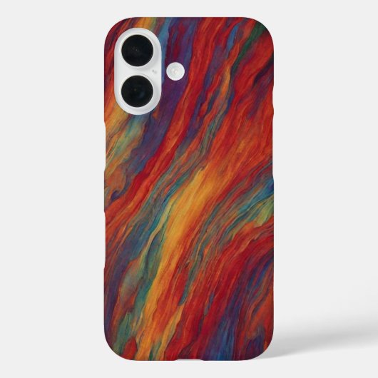 Krachtige Zonsondergang Rood en Oranje Abstracte O Case-Mate iPhone Case (Achterkant)