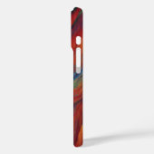 Krachtige Zonsondergang Rood en Oranje Abstracte O Case-Mate iPhone Case (Achterkant / Links)