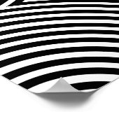 Krachtige Zwart-Wit Geometrische Abstracte Poster (Hoek)