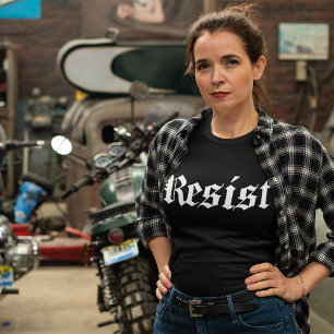 Krachtige Zwart-Witte Verzet T-Shirt