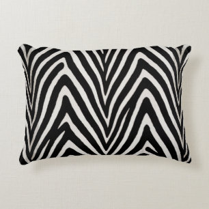 🖤 Krachtige Zwart Witte Zebra Moderne Stijl 🖤 Accent Kussen