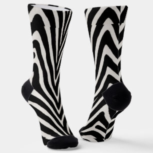 🖤 Krachtige Zwart Witte Zebra Moderne Stijl 🖤 Sokken