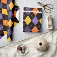 Krachtige zwarte en Oranje halloween stitching