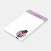 Krachtige Zwarte Vrouw Post-it Notities Post-it® Notes (Schuin)