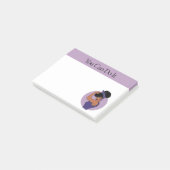 Krachtige Zwarte Vrouw Post-it Notities Post-it® Notes (Schuin)