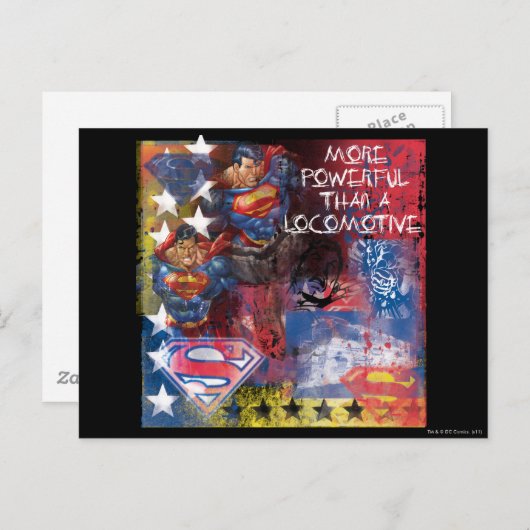 Krachtiger dan een locomotief briefkaart (Voorkant / Achterkant)